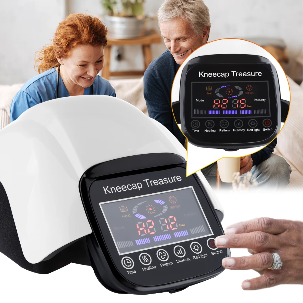 

Electric Heating Knee Massager Leg Arthritis Physiotherapy Equipment Elbow Joint Vibration Laser Therapy Massager Pain Relief