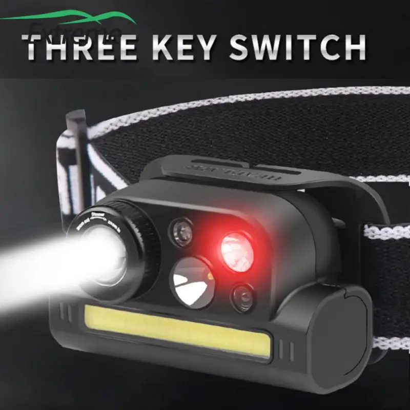 

Independent Operation Zoom 7-speed Light Source Induction Headlights 200m Range Multifunctional Fishing Lighting Hiking Camping