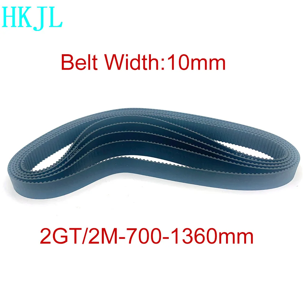 

2MGT 2M 2GT Synchronous Timing Belt Pitch Length 700 710 752 760 800 810 900 976 1000 1360 Width 10mm Rubber Closed