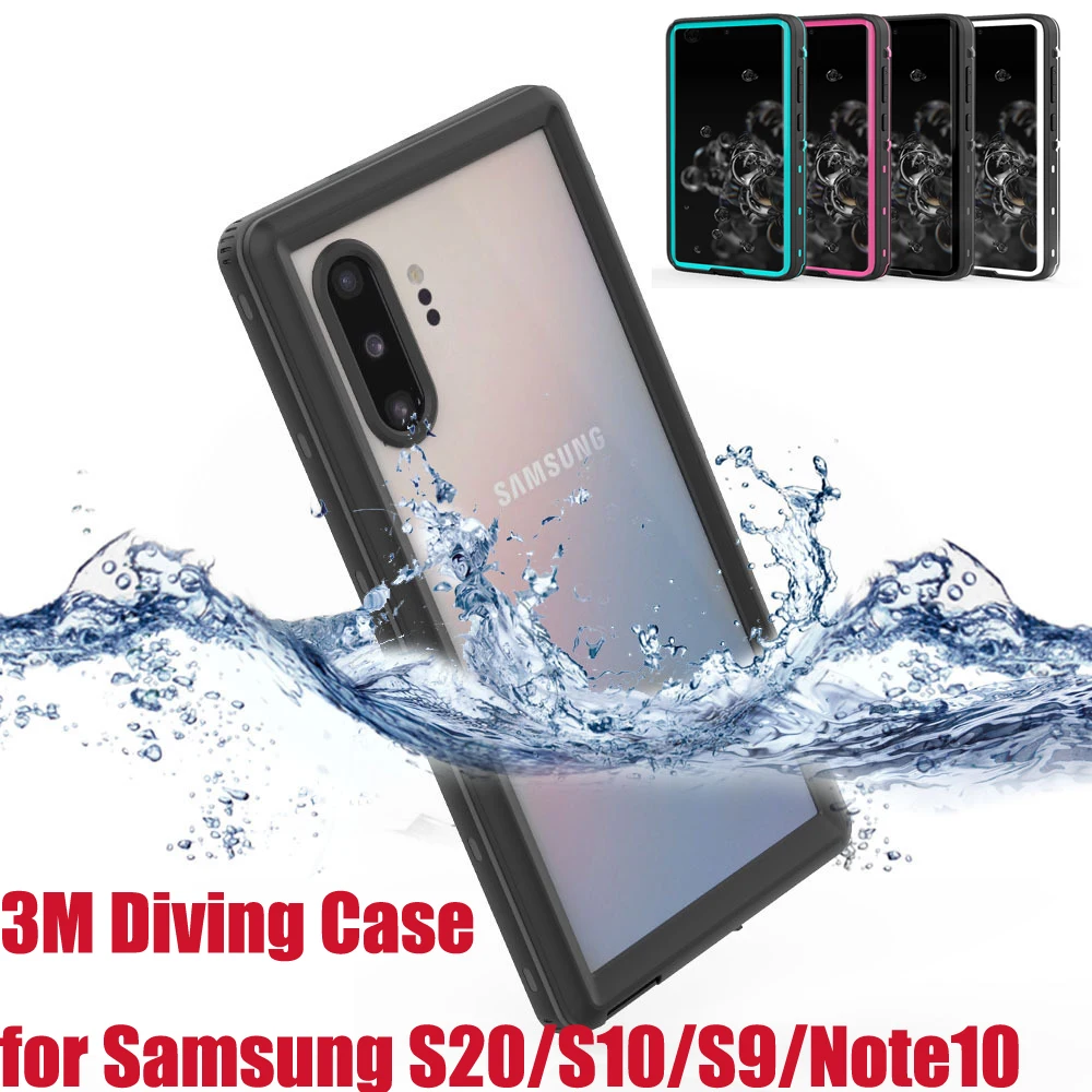 

Водонепроницаемый чехол в горошек для Samsung Galaxy S20 Ultra S10 Plus S9 Plus Note 10 8 9 IP68 3M