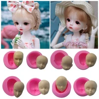 20styles diy silicone doll face mold polymer accessories handmade craft clay molds cake decorating tools chocolate soap molds