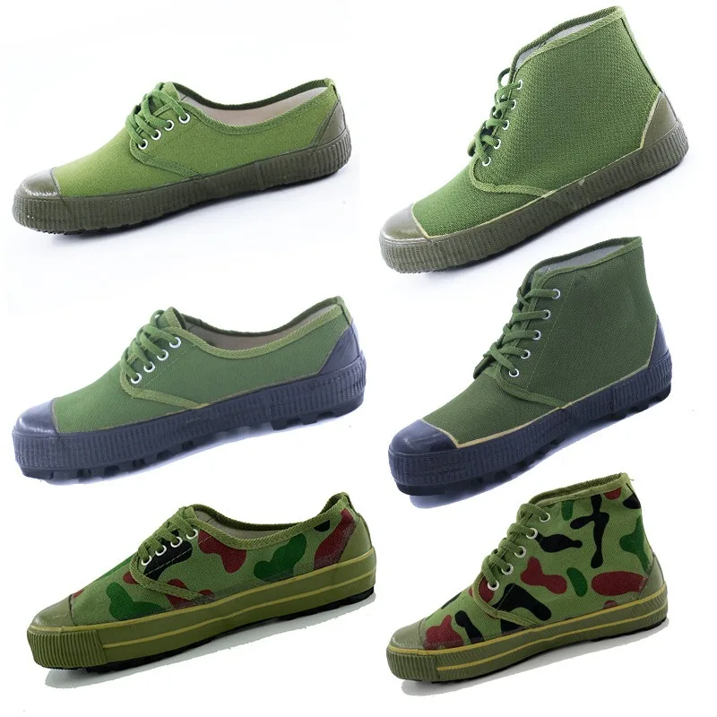 

Liberation Shoes Rubber Shoes Camouflage High Top Wear-resistant Anti-slip Site Work Shoes Labor Protection Shoes