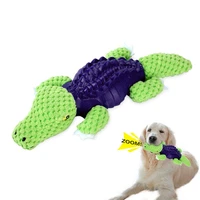 dog plush food leakage crocodile pet toy new design stress relief bite training teeth cleaning dog puppy chew toy