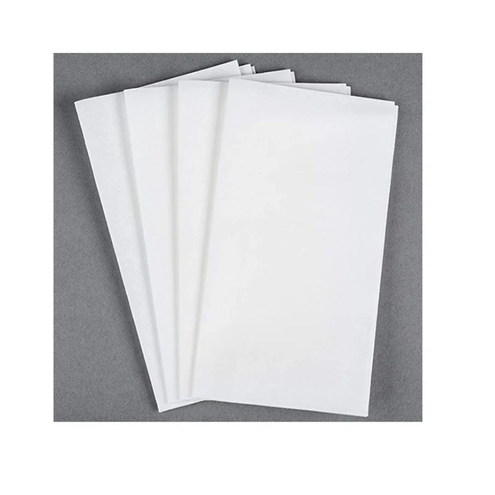

100pcs Disposable Paper Tissue Single Layer Dust-free Napkin Paper 30x43cm for Restaurant Home Hotel tissue paper