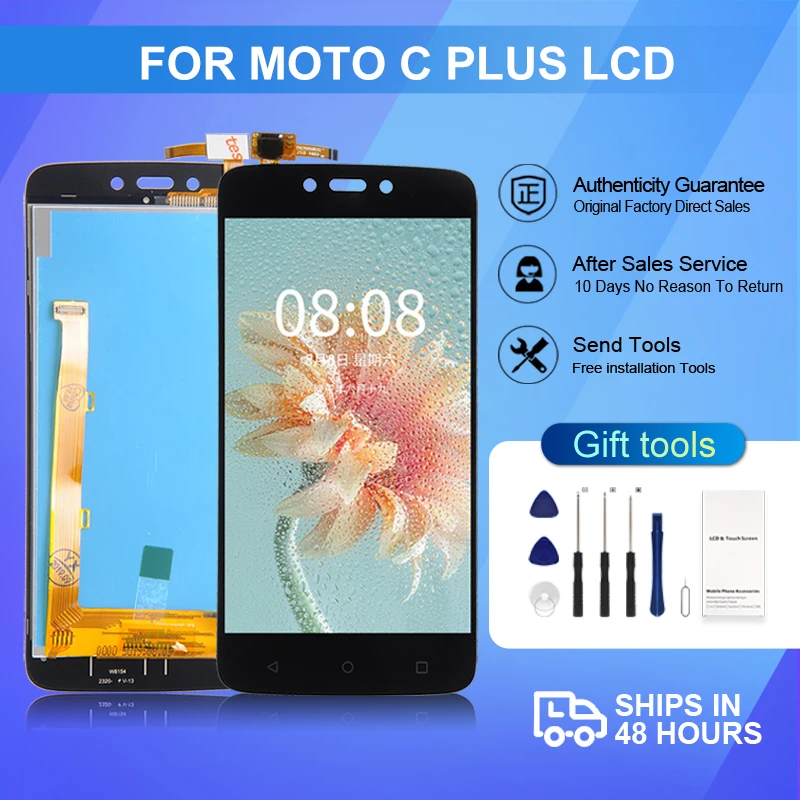 ЖК-дисплей 6,1 дюйма для Motorola Moto C Plus с сенсорной панелью и дигитайзером в сборе, сменный дисплей XT1721 XT1722 с инструментами