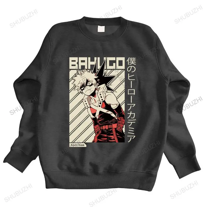 

Толстовка мужская хлопковая с капюшоном, модная новинка, Свитшот в стиле боку, с принтом героев академии, Аниме Манга, Katsuki, Bakugo