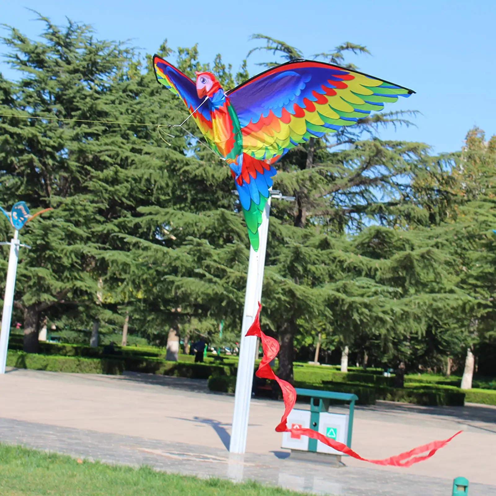 

1.4M Parrot Kite Sport Playing Toy, Bat Kite Toy Kids Toys Beach Game Family Outdoor Games, Beach Kite for Beach Garden Park
