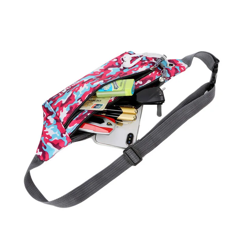 

Sports Waist Bag Shoulder Crossbody Fitness Business Wallet Waterproof Outdoor Sports Bag Close-Fitting Waist Bag