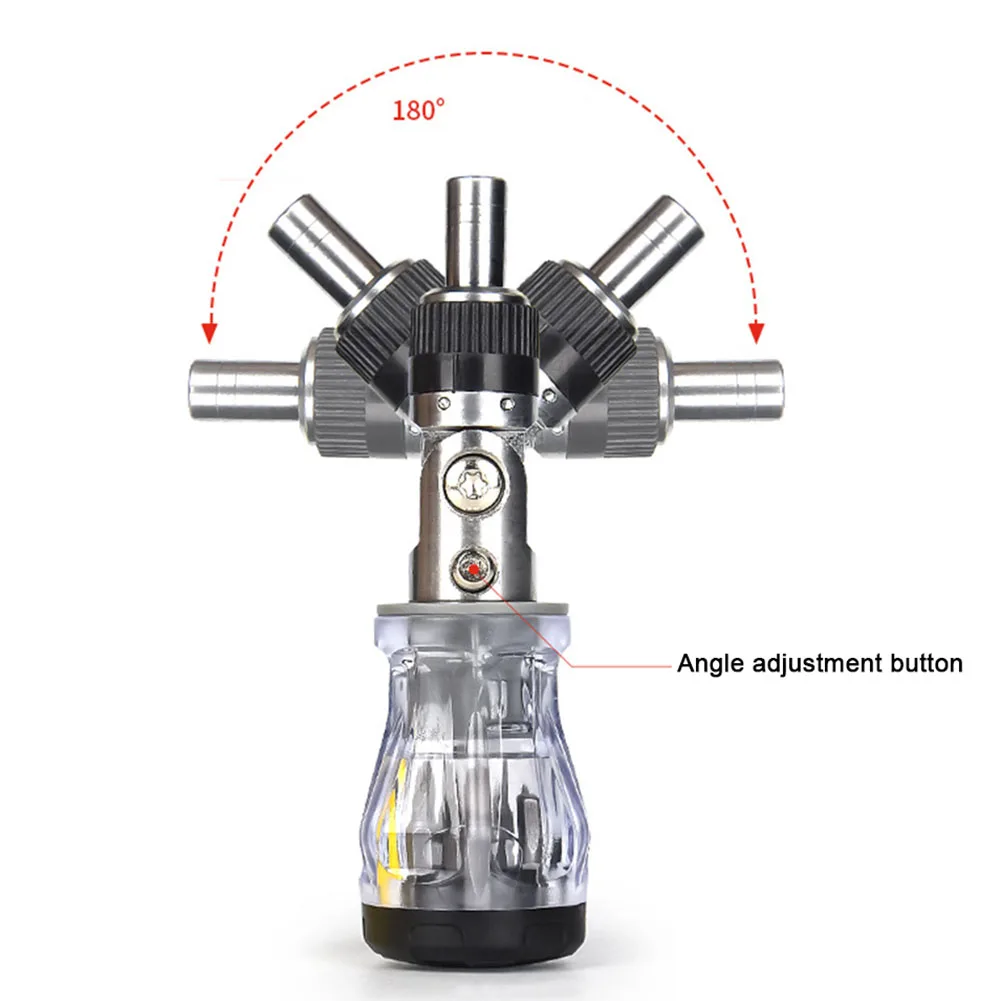 

8 In 1 Screwdriver Ratchet Screwdriver Household Tools Multi-functional Multiangle Ratchet Screwdriver Portable