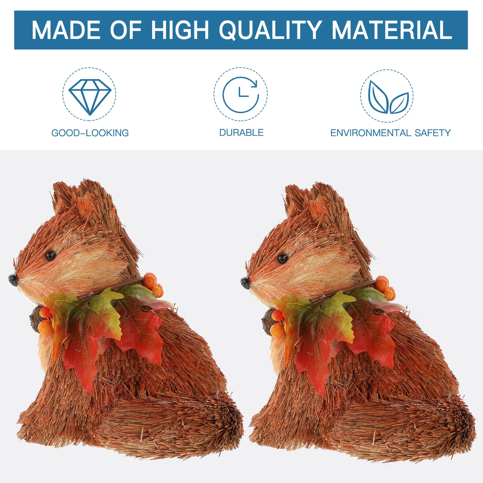 

Fox Figurine Statue Animal Garden Christmas Sculpture Wooden Miniature Woodland Ornament Collection Wild Figure Figurines