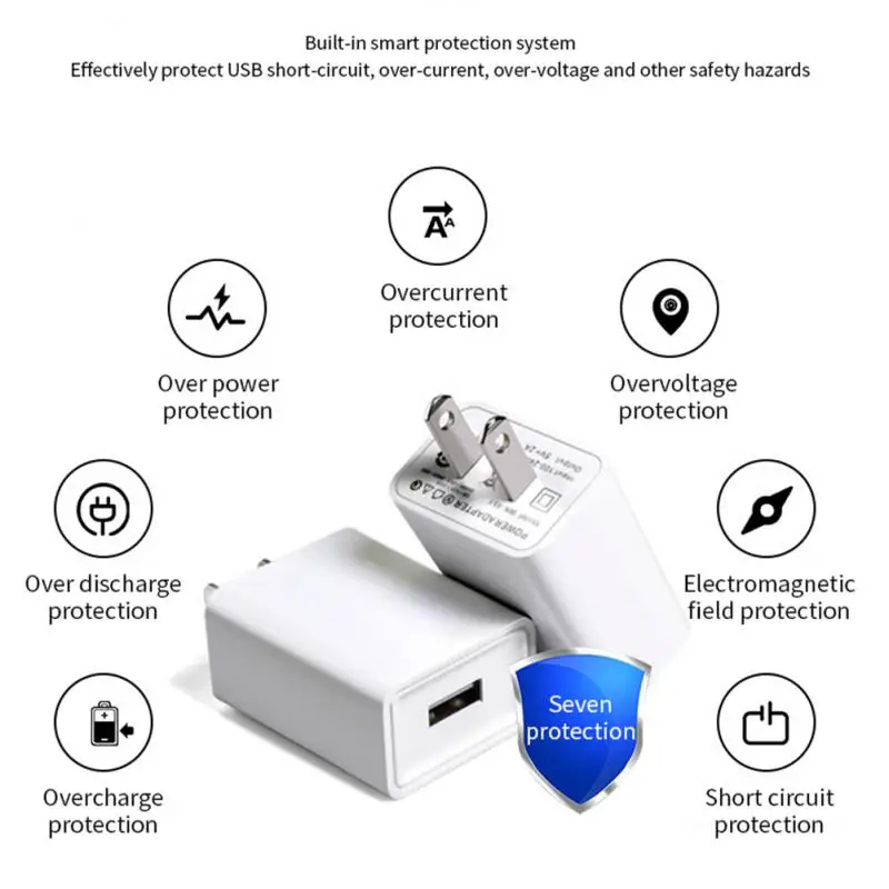 

Portable New Mobile Phone Charging Head High Quality Low Power USB Mobile Phone Charging Head Suitable For Huawei, IPod, Note