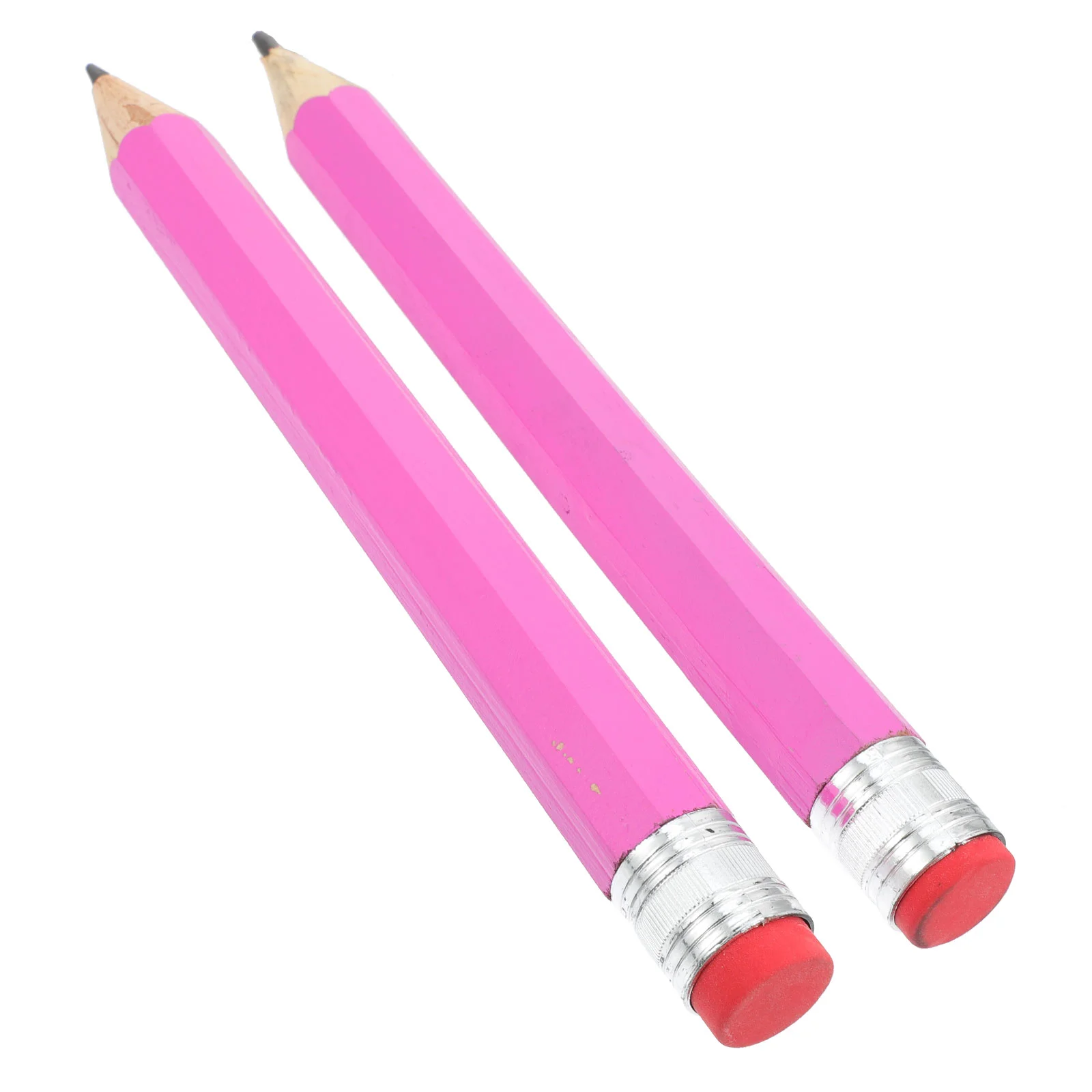 

2 Pcs Kids Colored Pencils Giant Prop Toddler Big Fat Bulk Large School Supplies