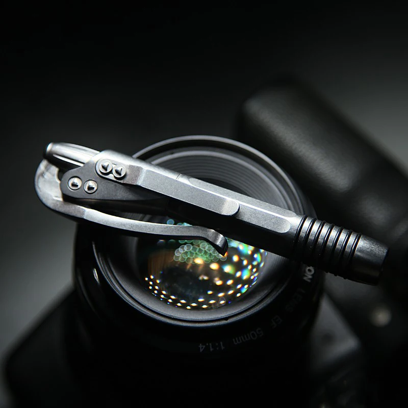 Фото EDC тактическая ручка для самозащиты, выживания, из титанового сплава, с надписью, многофункциональные инструменты EDC №2