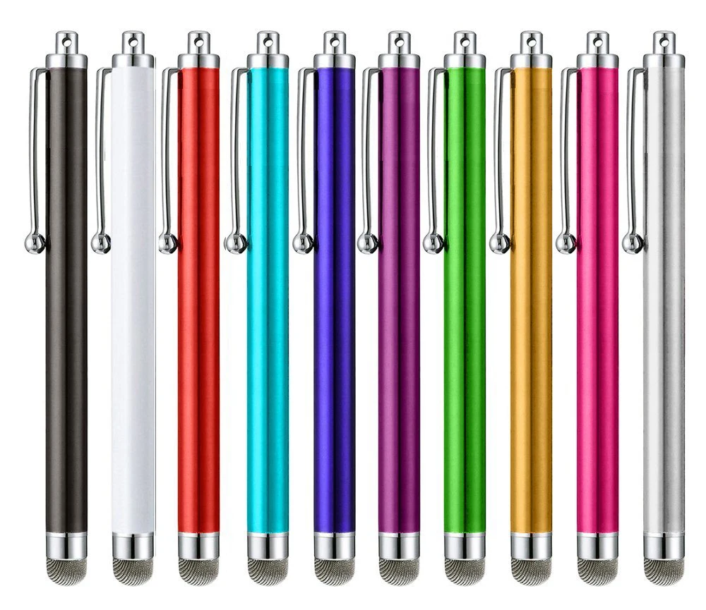 

(10pcs/set) Mesh Fiber Capactive Pen Colorful Fiber Touch Screen Stylus Pens for Iphone Ipad Samsung Smart Tablet Drop Shipping
