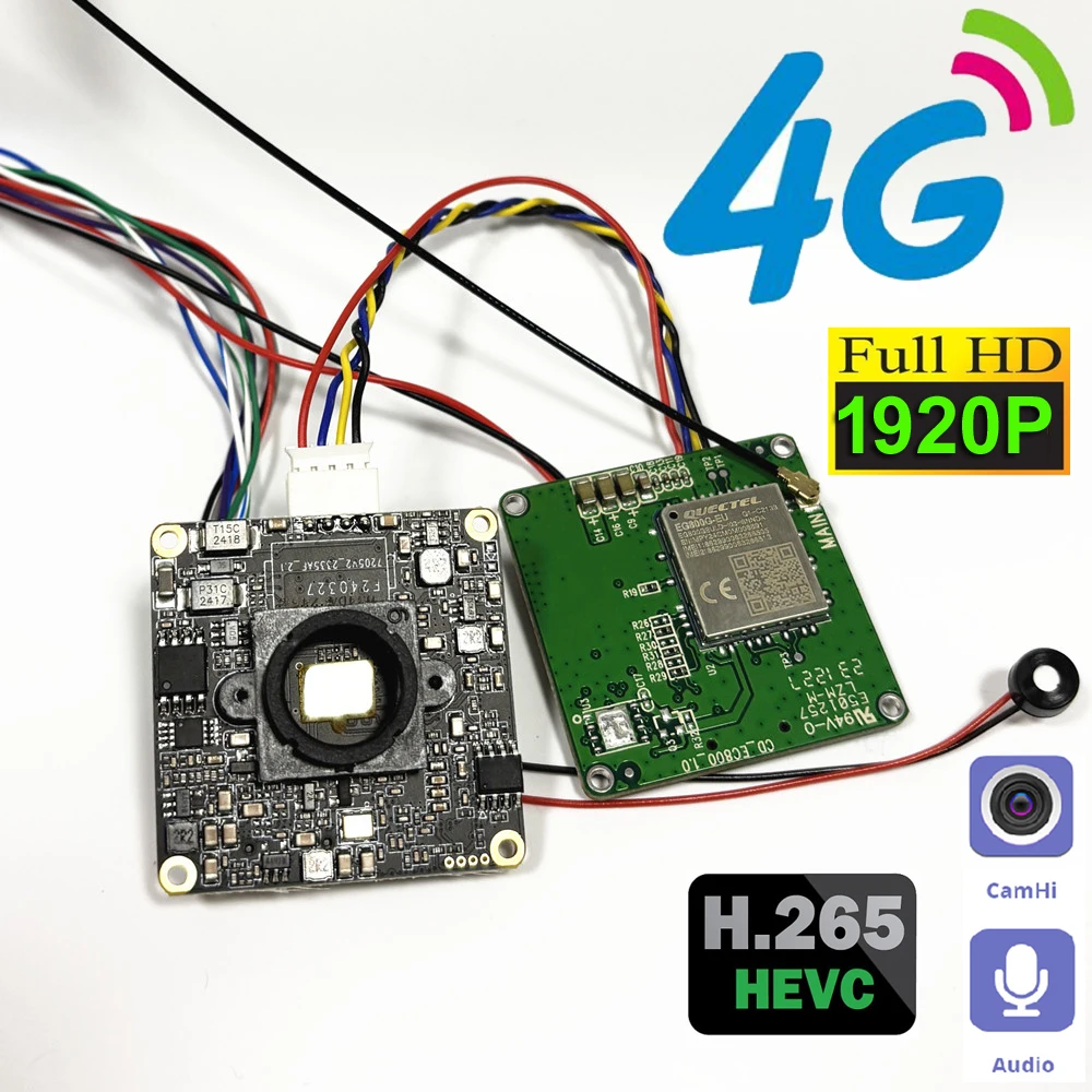 Фото DIY 5MP EU 3G 4G SIM Lte IP-камера Модуль 1920P 1080P 2MP 5MP Mini 4G Hole Covert Audio TF Card Slot CCTV Камера наблюдения №1