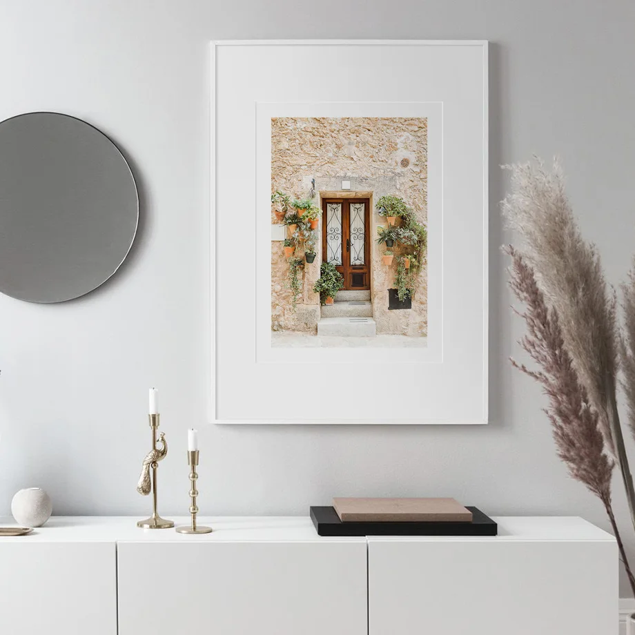 Настенная Картина на холсте с изображением цитрусовых деревьев и растений |