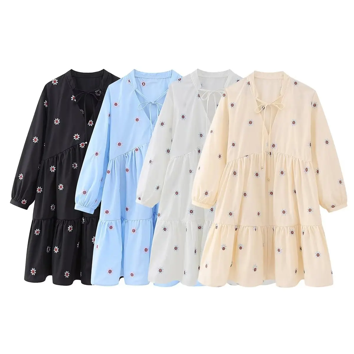 

Женское летнее платье с вышивкой, белое, бежевое, черное, синее платье-макси Y2King vadiming, сексуальное праздничное платье миди в стиле "Лолита", CDC5682, 2023