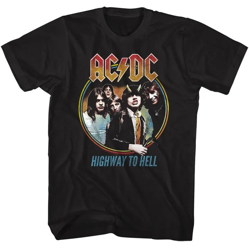 

AC Highway To Hell Rock and Roll DC Music T Shirt