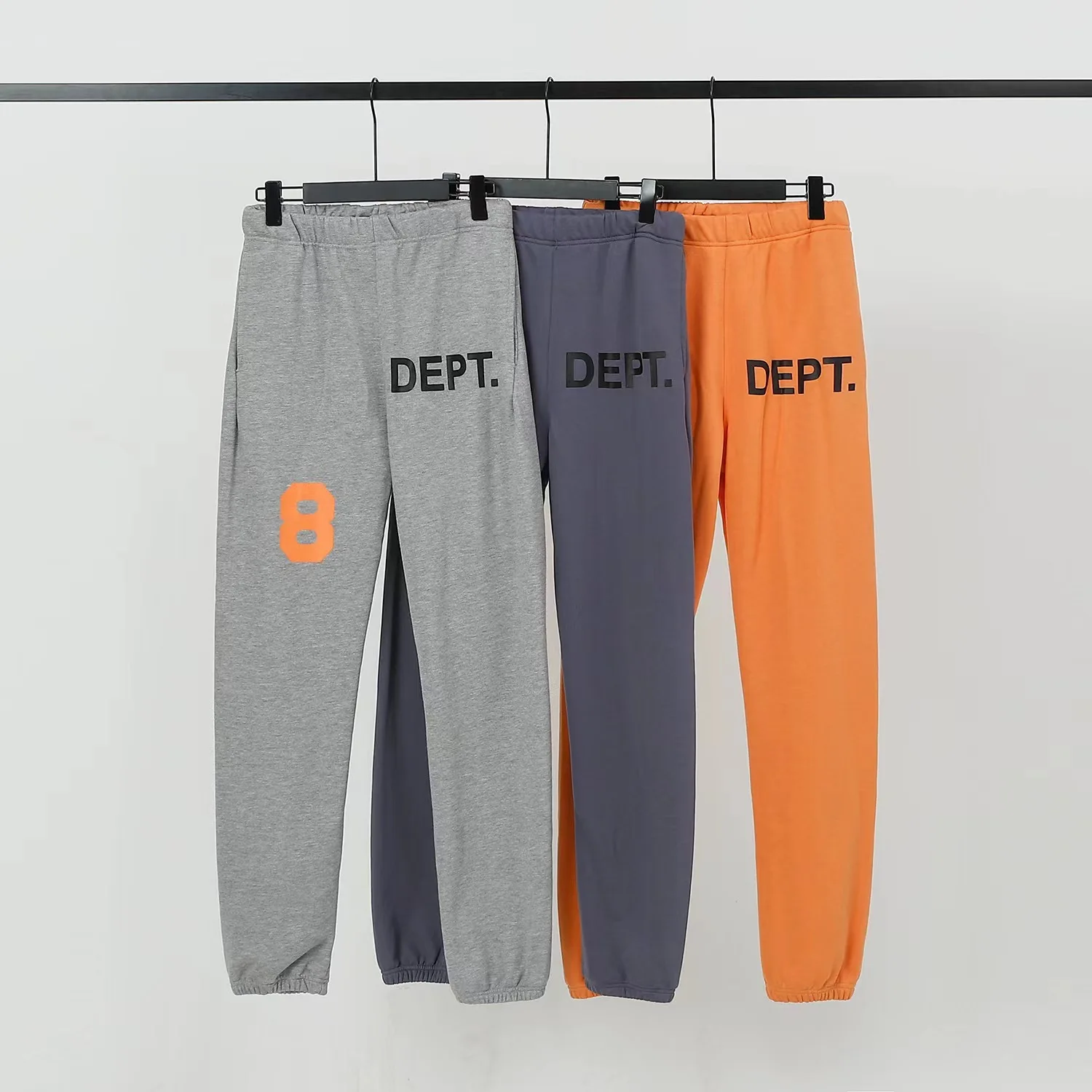 

GALLERY DEPT TIDE Brand Fashion letter logo Print Splice Drawstring High Street Casual Guard Men's Unisex Casual Sweatpants Pant