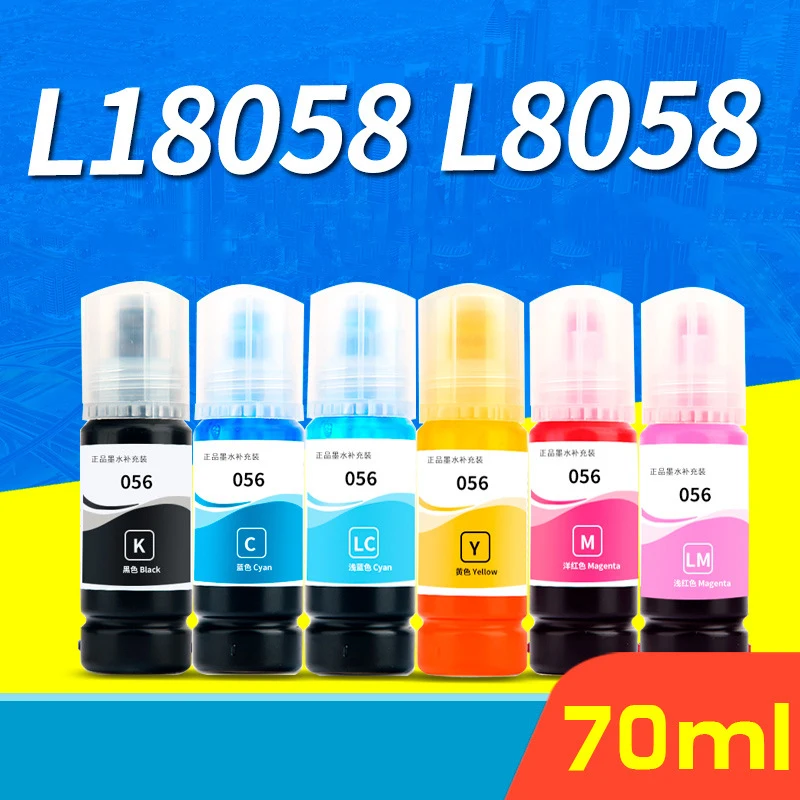 

Epson Printer Consumables 056 Ink L18058 Ink Bin Filling Ink Epson L8058 Color Ink