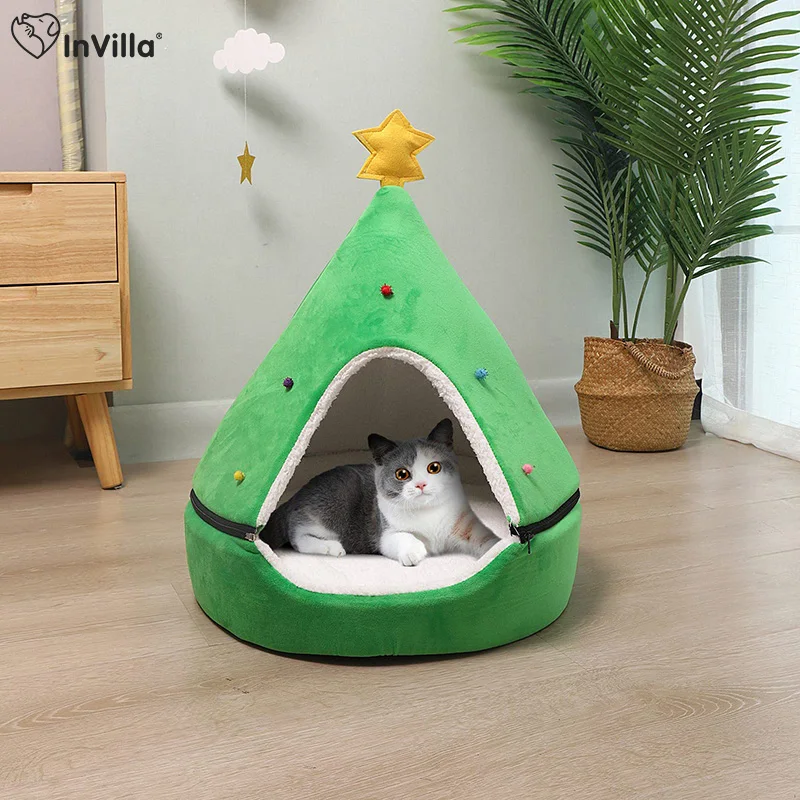 Dog Tent House Mat Pet Self-warming 2 In 1 X Cave Cute Sofa 