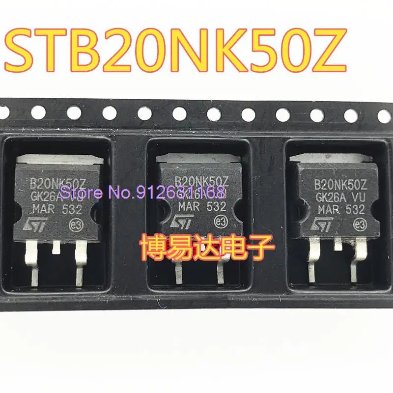 

10 шт./партия B20NK50Z STB20NK50Z TO-263 MOS 20N50
