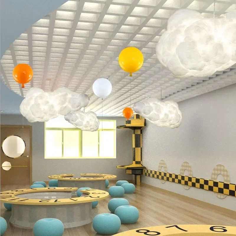 Подвесной светильник в скандинавском стиле подвесная люстра с плавающим облаком