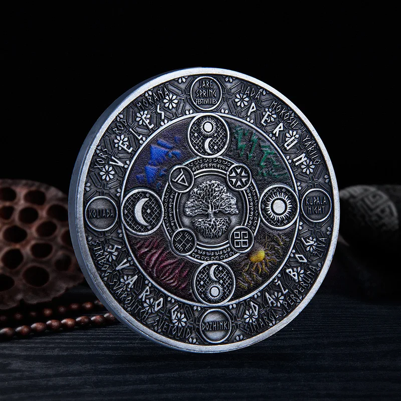 Схема монет с изображением дерева жизни