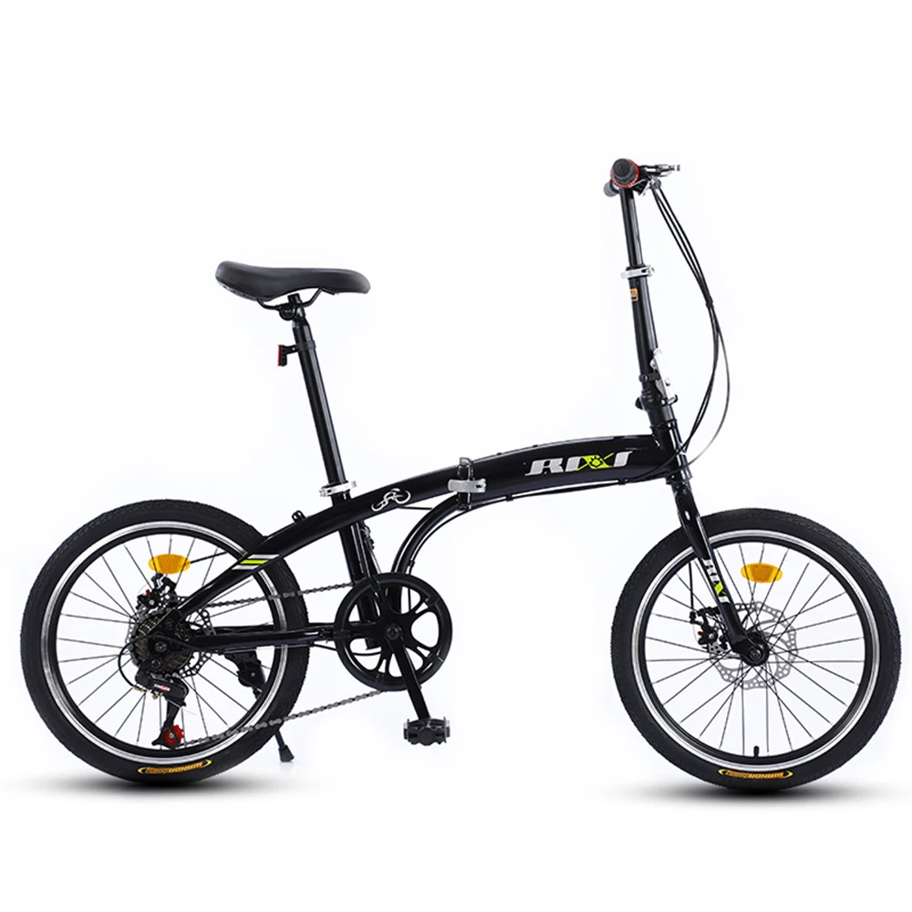 

Folding Bike Road Bike 20 Inches Bicycle Variable Speed Carbon Steel Outdoors Wear Resisting Men And Women Non Slip