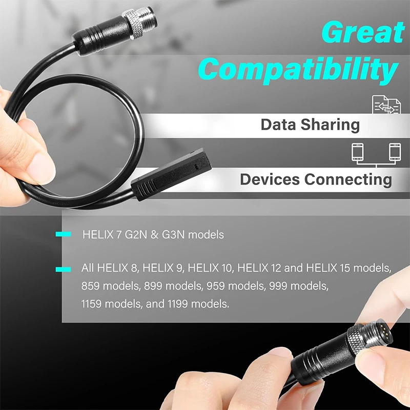 Фото Кабель-адаптер Ethernet 720074-12 AS EC QDE 12 для моделей Humminbird Helix 7, Helix 8, Helix 9, Helix 10, Helix 12, Helix 15 №3