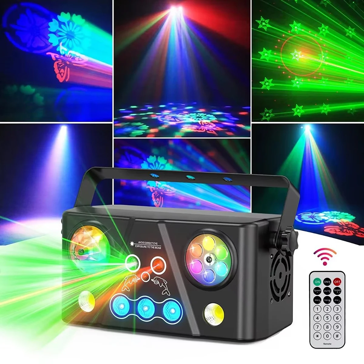 

Новинка! Сценическая лампа для дискотеки с эффектом 5 в 1, Волшебный шар, лазерная окрашивание, стробоскоп 5 в 1, диджейская лампа с дистанционным управлением