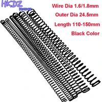 1pcs y type spring black manganese steel pressure spring wire dia 1 61 8mm outer dia 24 5mm length 110 150mm