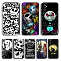 nightmare christmas jack for samsung note 20 10 9 8 ultra plus lite m52 m22 m32 m62 m31s m21 m20 m12 m10 black phone case