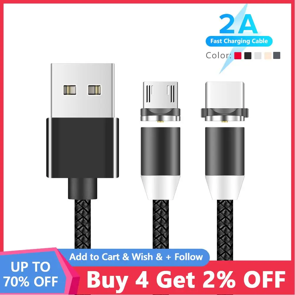 

5 шт., магнитный кабель USB Type-C для Xiaomi, Samsung