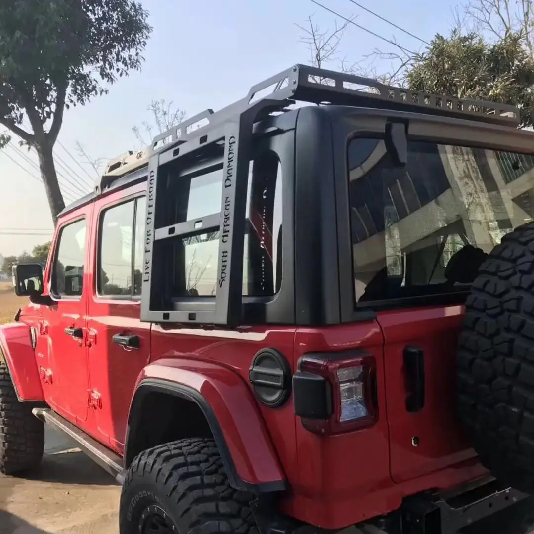 

LANTSUN JL1087 4-дверный багажник на крышу, грузовая корзина на крышу для Jeep Wrangler JL 2018+