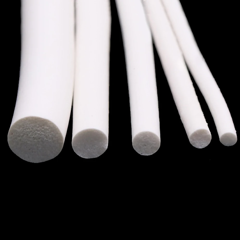 

0.5mm2mm 3mm 4mm 5mm 6mm 8mm 9mm 10mm Silicone rubber sponge strip White Closed Cell Circular Foam Backer Rod Seal