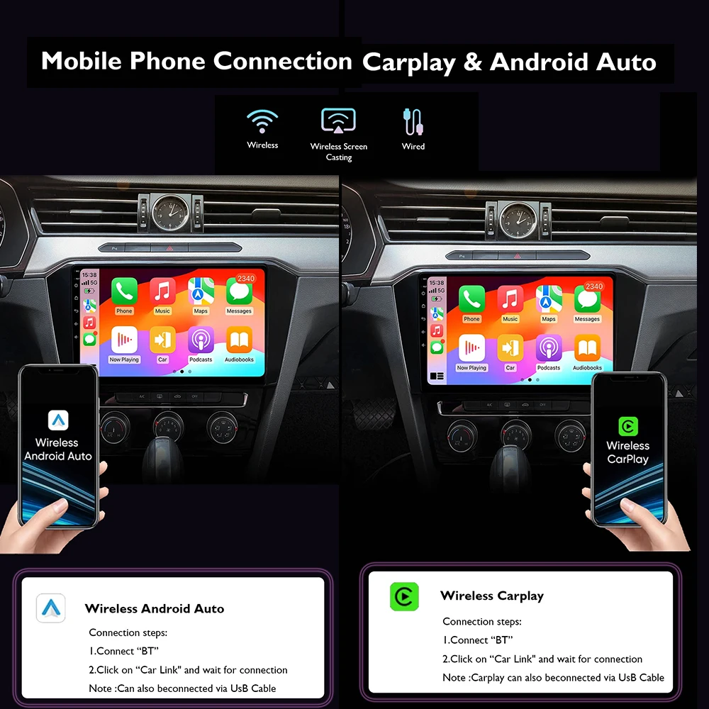 Фото Автомобильный радиоприемник Android 14, для KIA Sportage 3 Sportage R 2010-2016, беспроводной Android Auto Carplay, мультимедийный плеер, автомобильная стереосистема 4G + WIFI №4