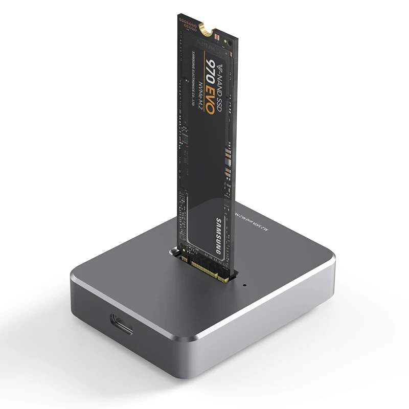 HDD Docking Station M.2 Caddy Box Base Adapter SATA/NVMe SSD Dual Protocol Solid State Mobile Hard Disk Enclosure USB C