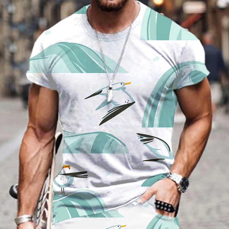 

Short Sleeve Men's T-shirts Sportswear 3D Printed 2022 New O Neck Casual Tops Street Beach Summer Hip-hop Tracksuit Fashion Hot