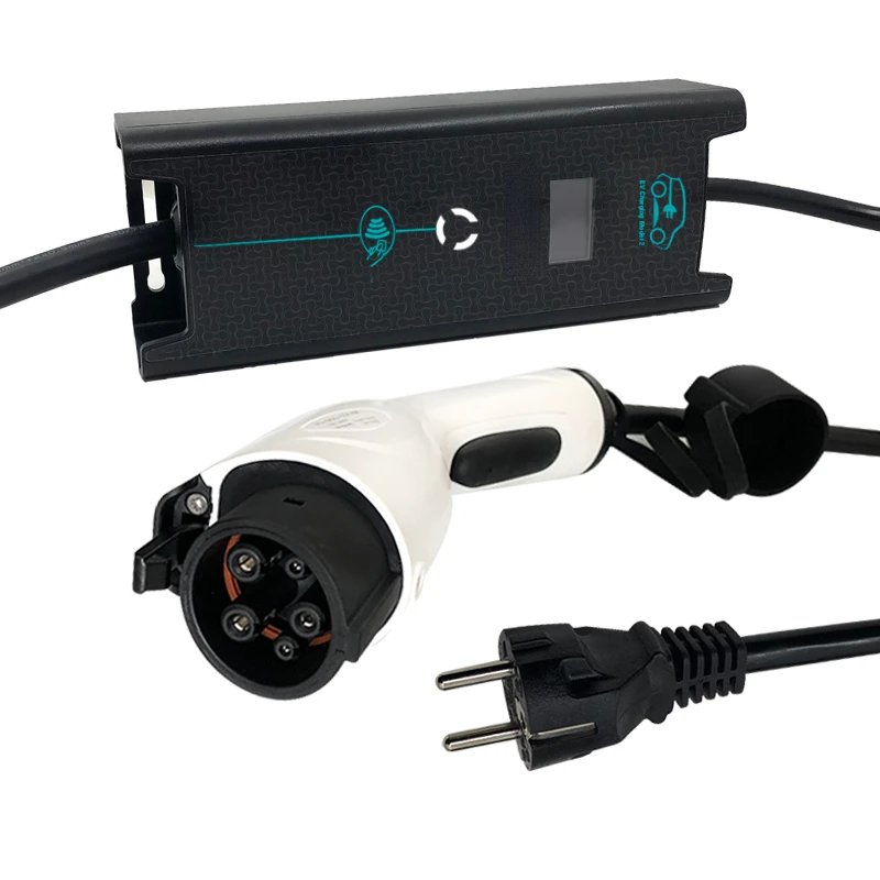 

6A 10A 16A J1772 type 1 EVSE level 2 charging cable with schuko plug