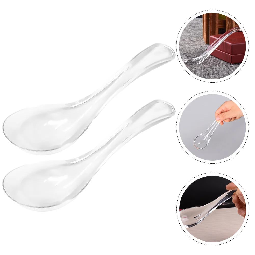 

Spoon Spoons Glass Soup Chinese Japanese Dessert Asian Small Cake Ramen Dumplingcoffee Cream Ice Yogurt Mixing Tasting Pho