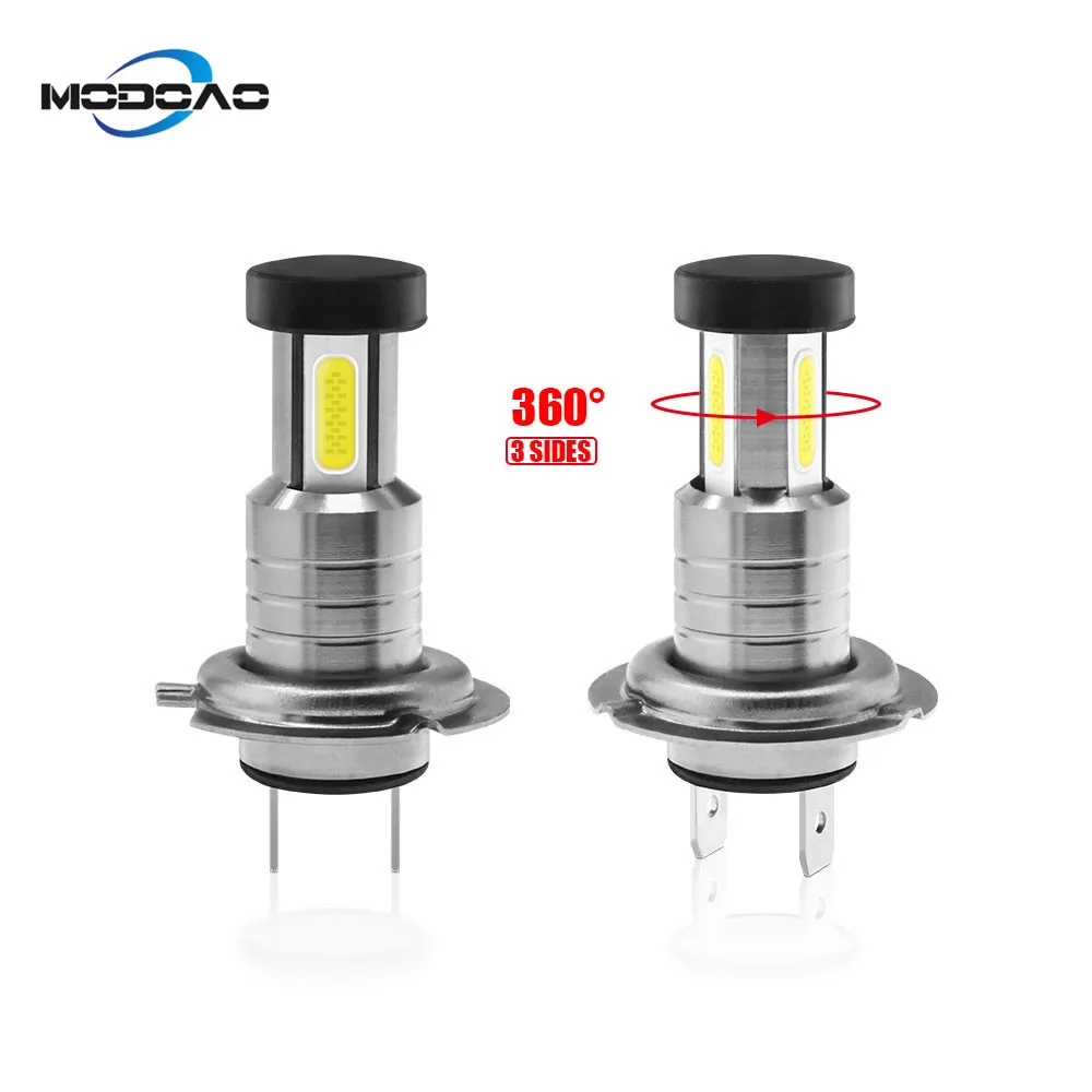 

H7 Led Headlight 6000K White Lights Lamp Universal COB Mini Car Bulbs 110W/Set 26000LM Auto Fog Headlamps Bright Low High Beams