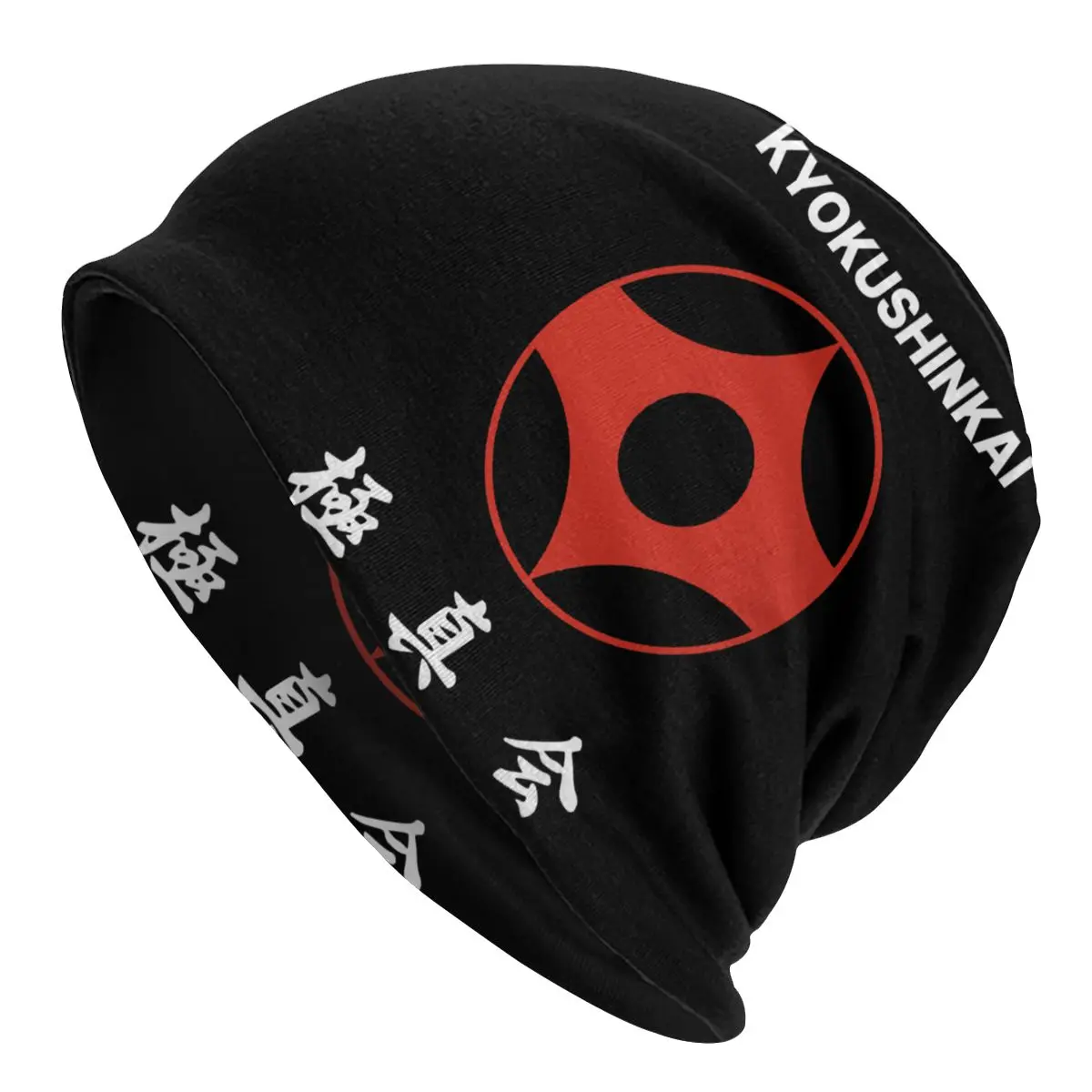 

Adult Men's Knit Hat Kyokushinkai Karate Symbol With Kanji B Bonnet Hats hip hop casquette Funny Unisex Skullies Beanies Caps