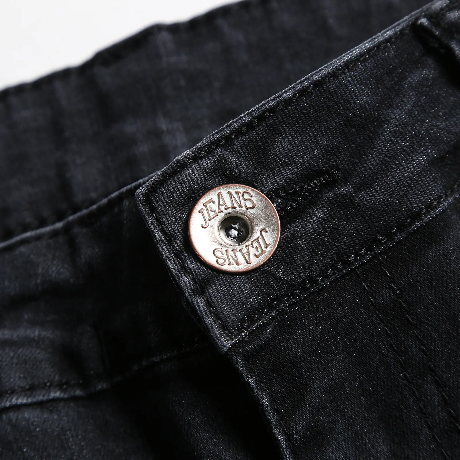 Fashion Street Style Ripped Skinny Jeans Men  wash Solid Denim Trouser Mens Casual Slim fit pencil denim Pants