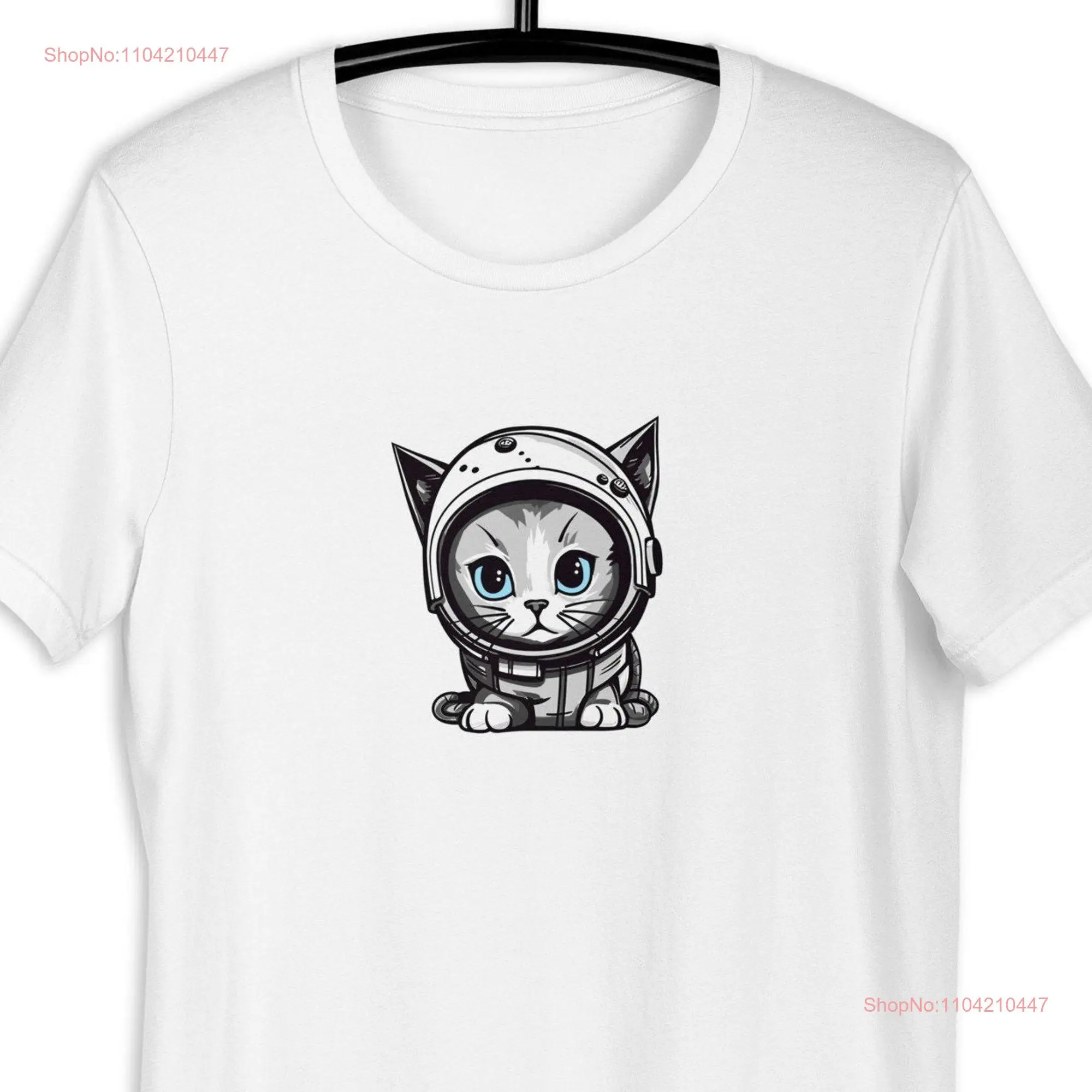 Футболка Котенок в космосе с изображением кота забавный астронавт астро для