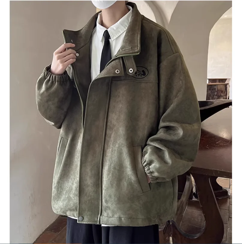 Весенне-осенняя Мужская Американская замшевая Модная брендовая повседневная