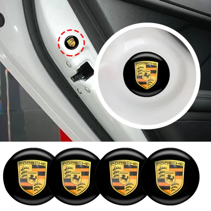 

Car Door Shock Absorbing Gasket Buffer Stickers Cushion for Porsche 986 718 Cayman Cayenne 911 957 987 991 955 flag Accessories