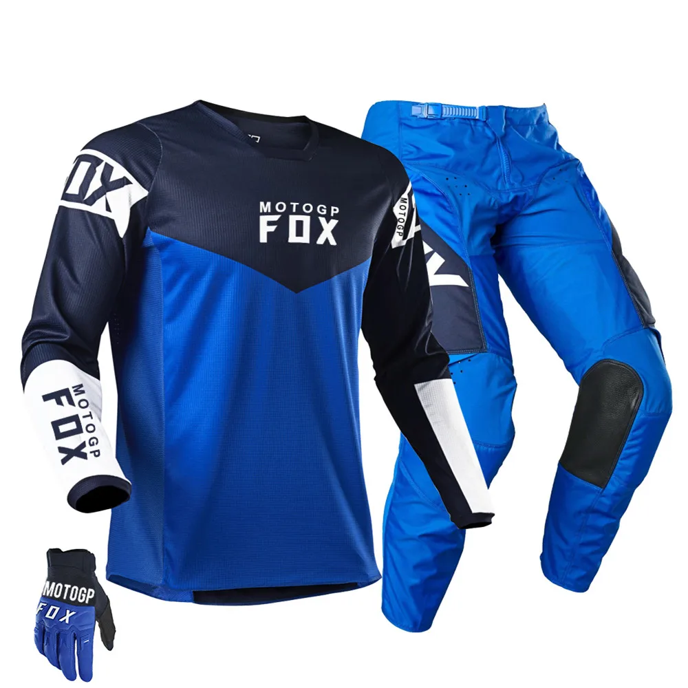 

New Motogpfox Full Shock Dirt Bike Gear Field Off-Road High Quality Safety Suit and Gloves