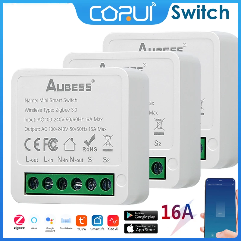 

CoRui Zigbee Tuya Smart Switch Hub Gateway Support Two Way Control Remote Control App Work With Smart Life Alexa Google Home