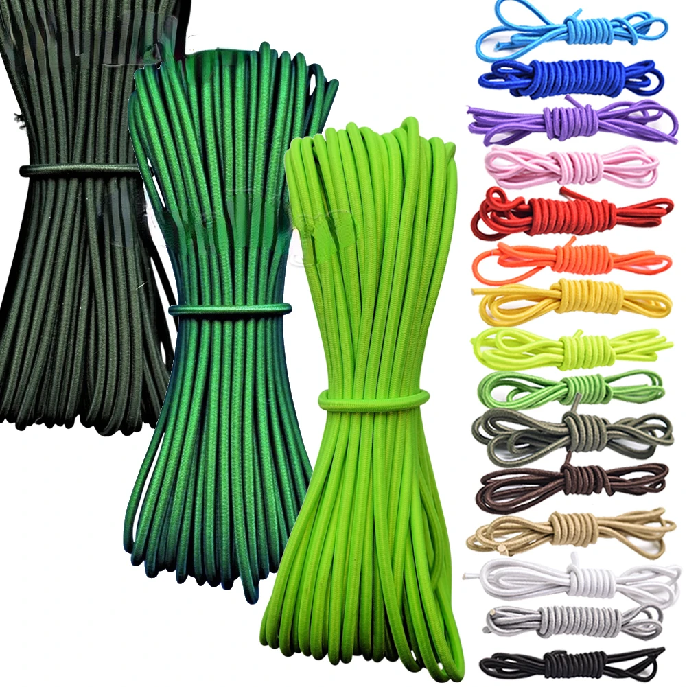 

2.5mm Colorful Single Core Round Elastic Band Round Elastic Rope Rubber Band Elastic Line DIY Sewing Accessories 5.5yard